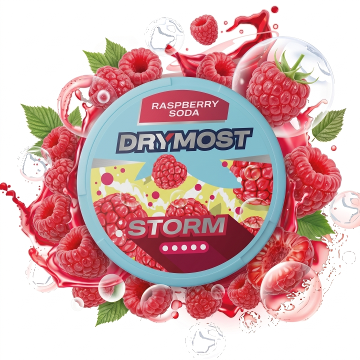 DRYMOST STORM RASPBERRY SODA - 50MG