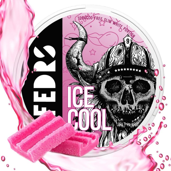 FEDRS Ice Cool Hard Bubble Gum - 65MG