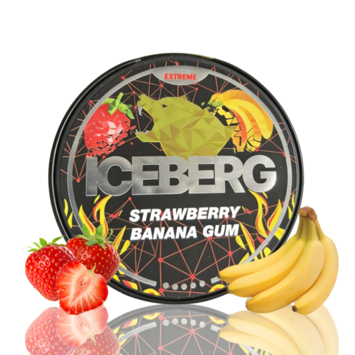 Iceberg Strawberry Banana Gum - 50MG