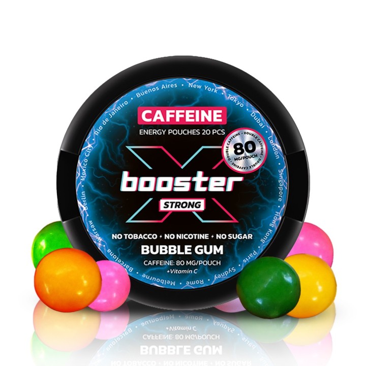 X-BOOSTER BUBBLE GUM - 80MG