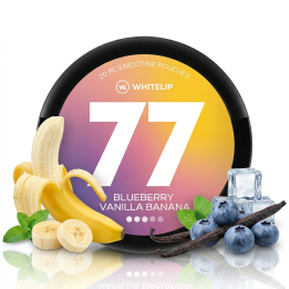 77 Whitelip Blueberry Vanilla Banana Medium - 16MG