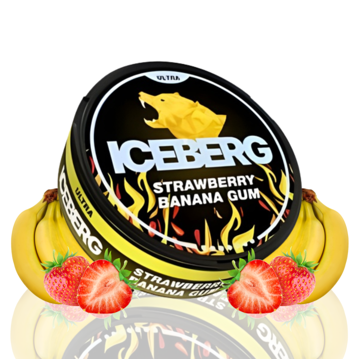 ICEBERG Strawberry Banana Gum - 70MG